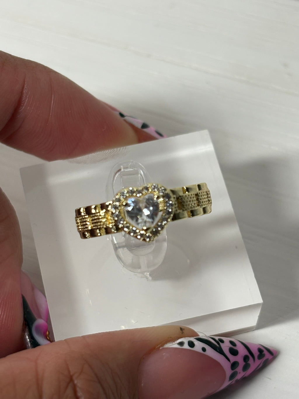 Tiny Rolly Heart Ring