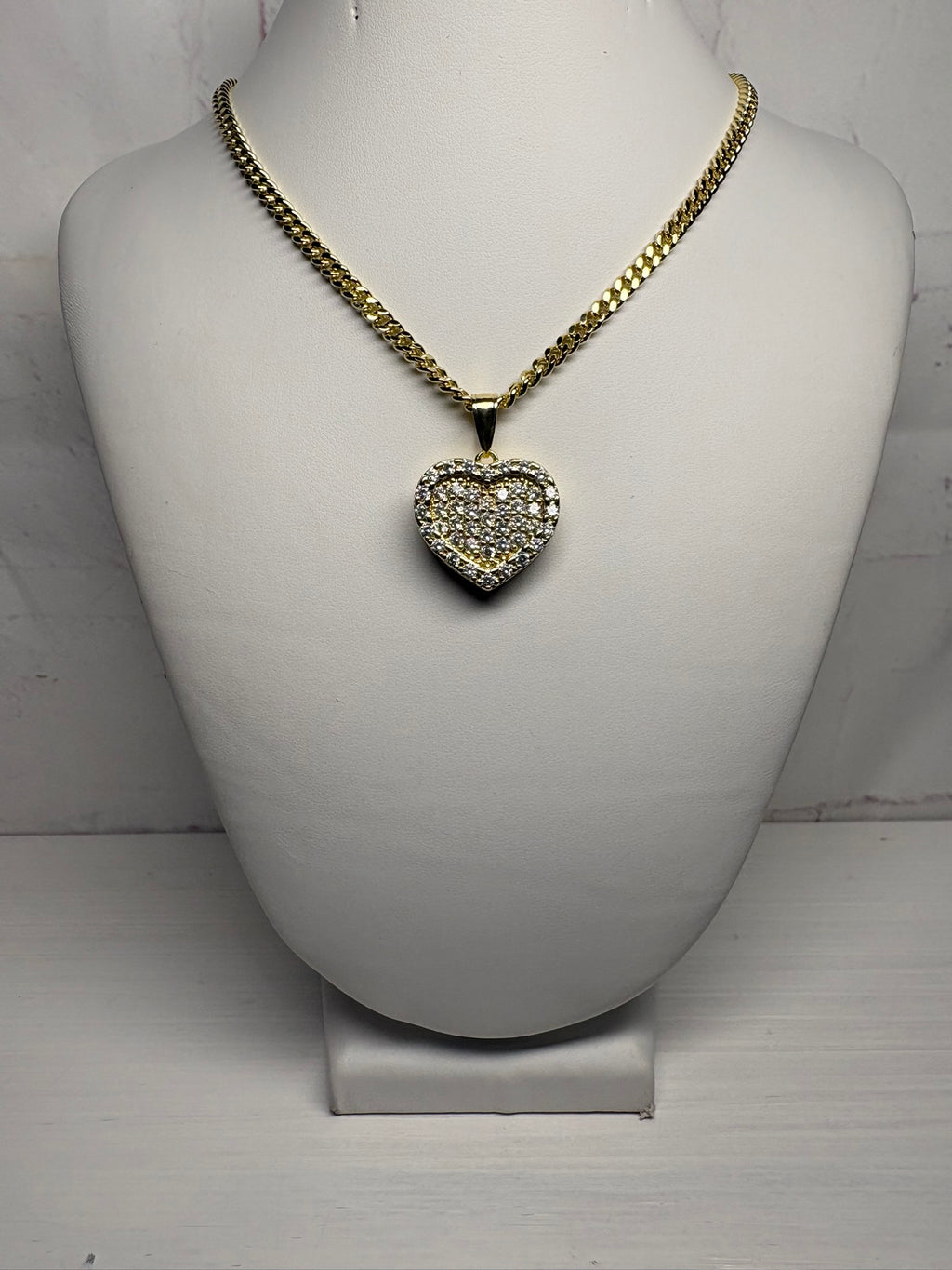 Blush Ice Heart Necklace (Small)