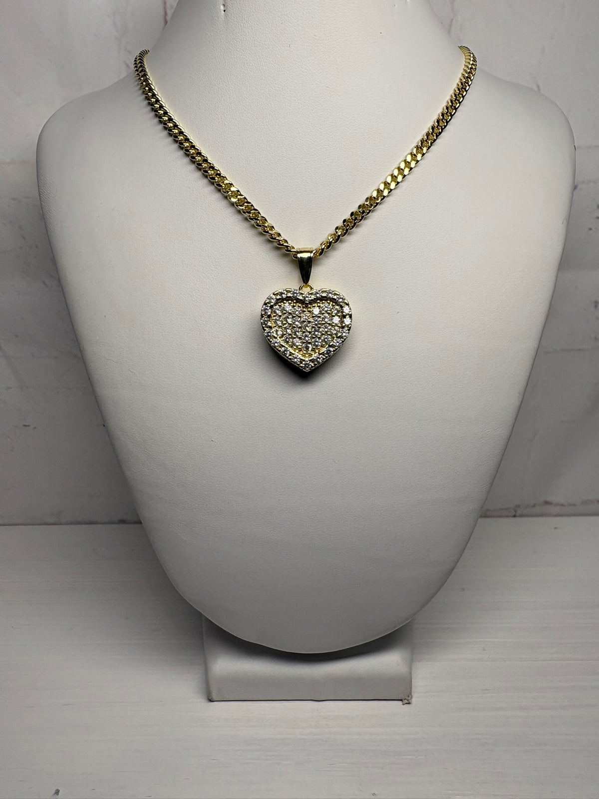 Blush Ice Heart Necklace (Small)