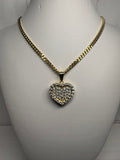 Blush Ice Heart Necklace (Small)