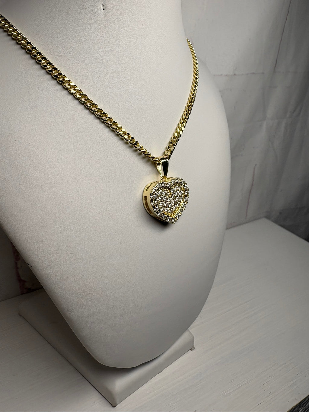 Blush Ice Heart Necklace (Small)