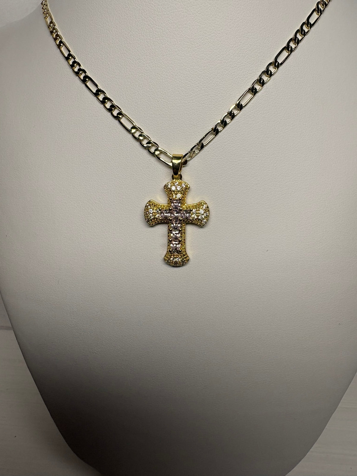 Fire Cross Necklace