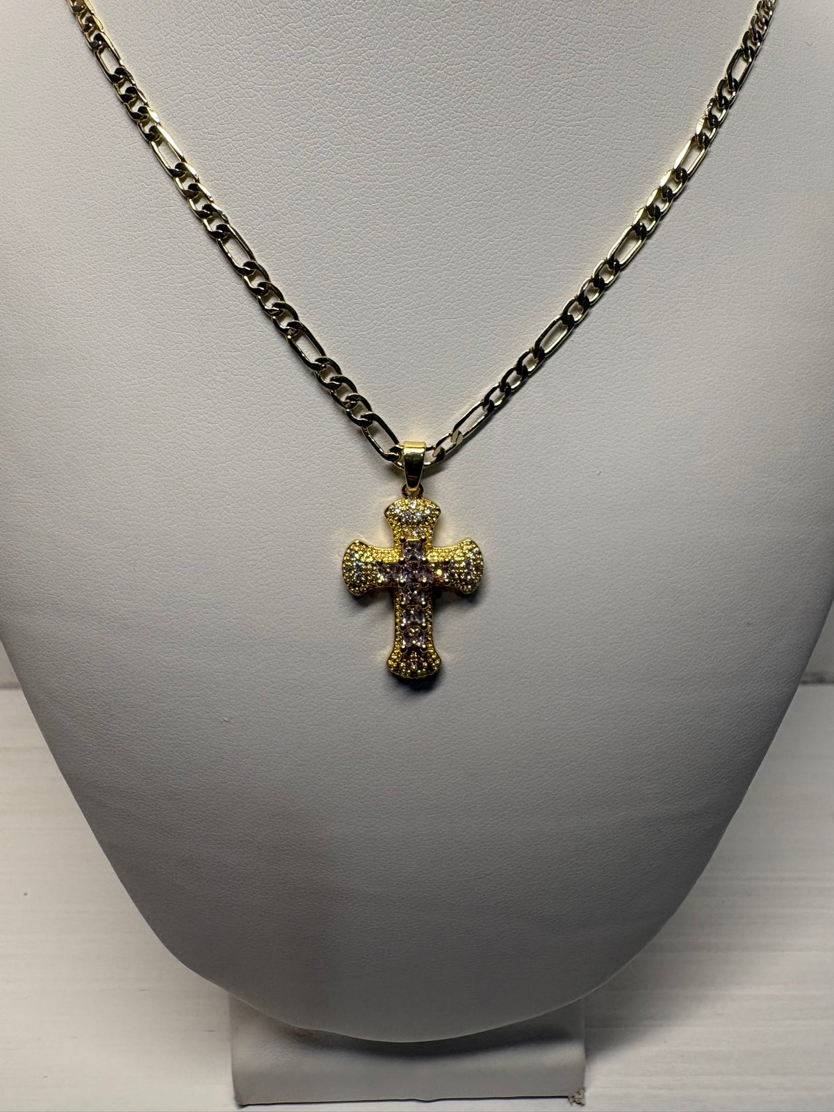 Fire Cross Necklace