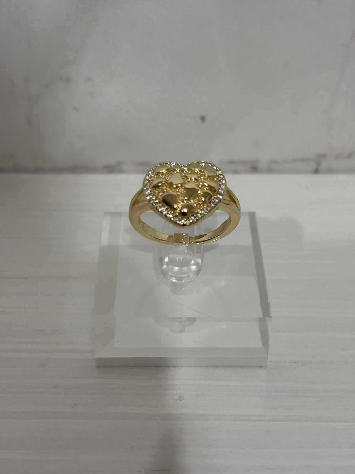 Diamond Nugget Heart Ring