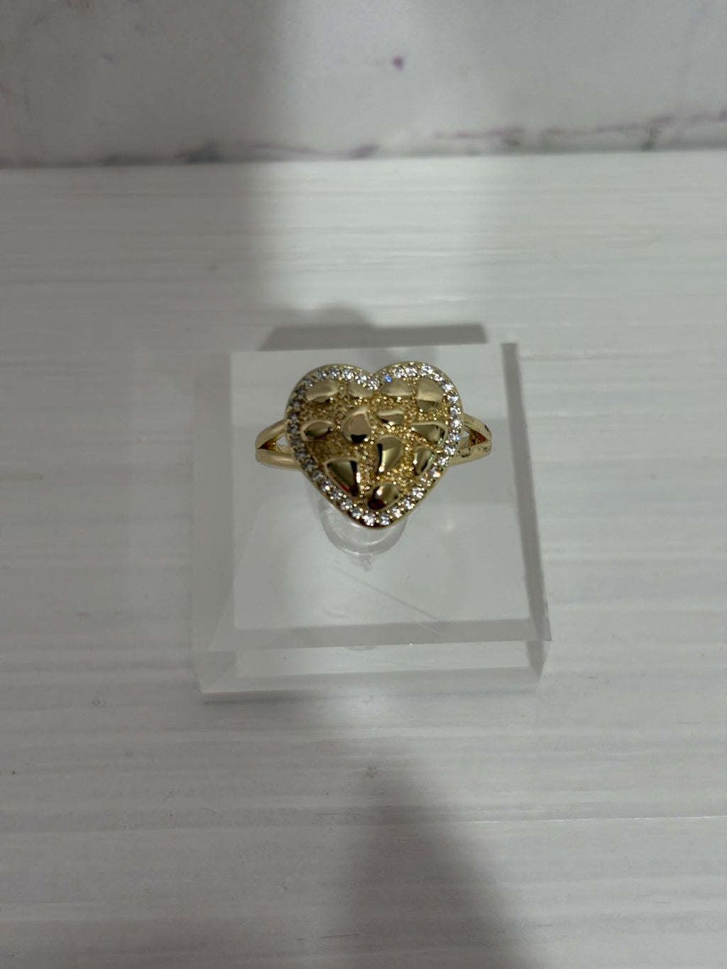 Diamond Nugget Heart Ring