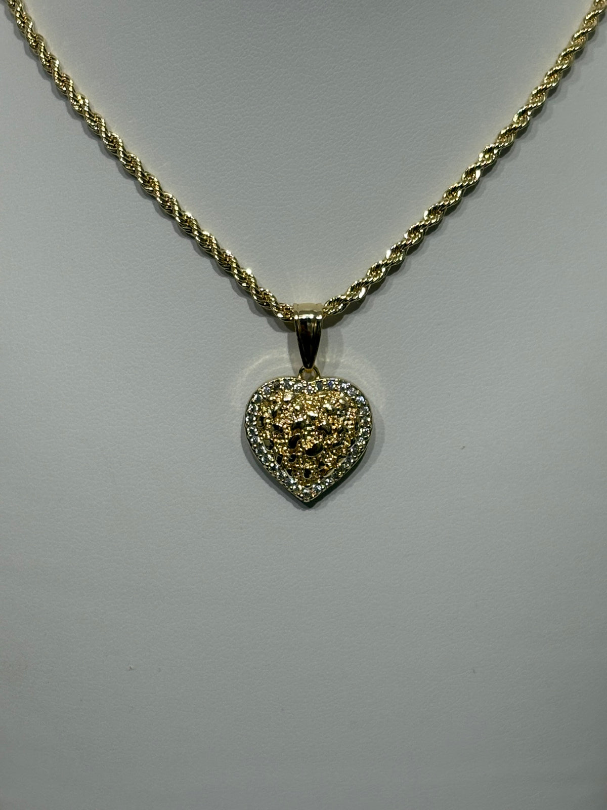 Diamond Nugget Heart