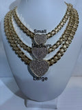 3D Heart Rolly Necklace