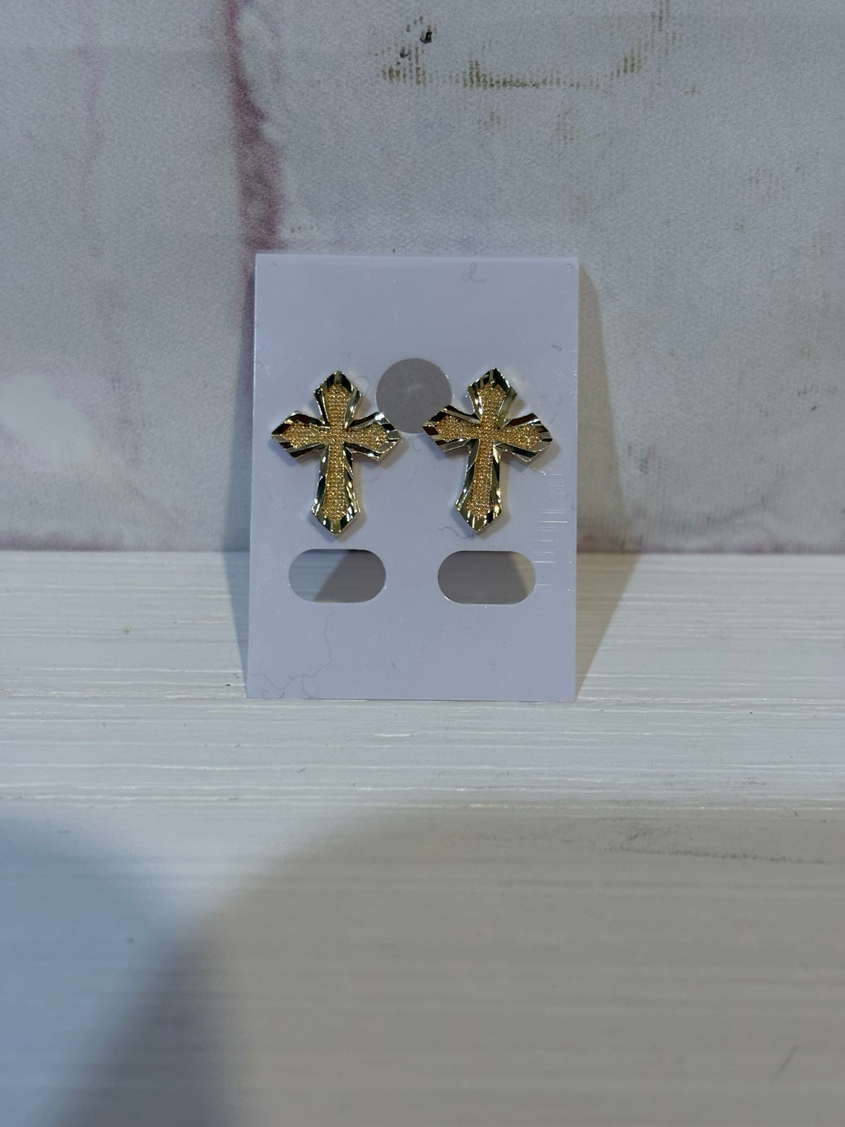 Cross Cut Earrings