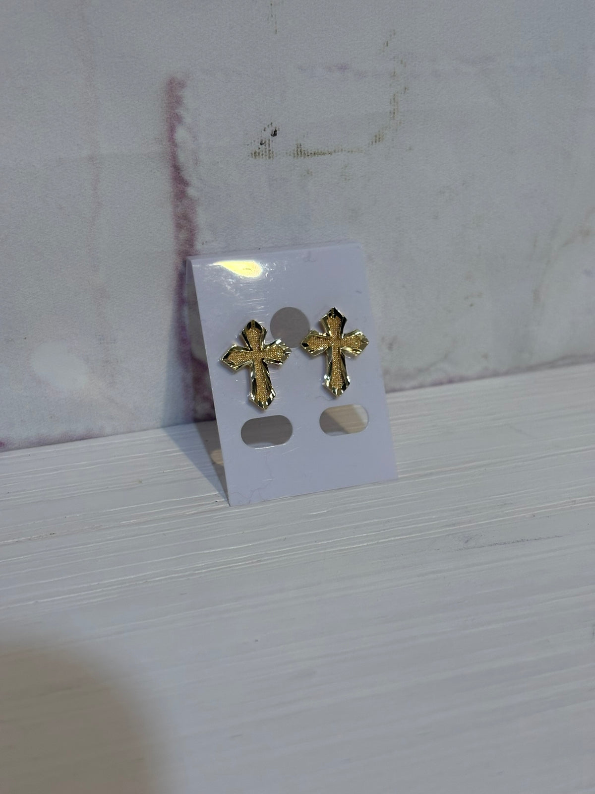 Cross Cut Earrings