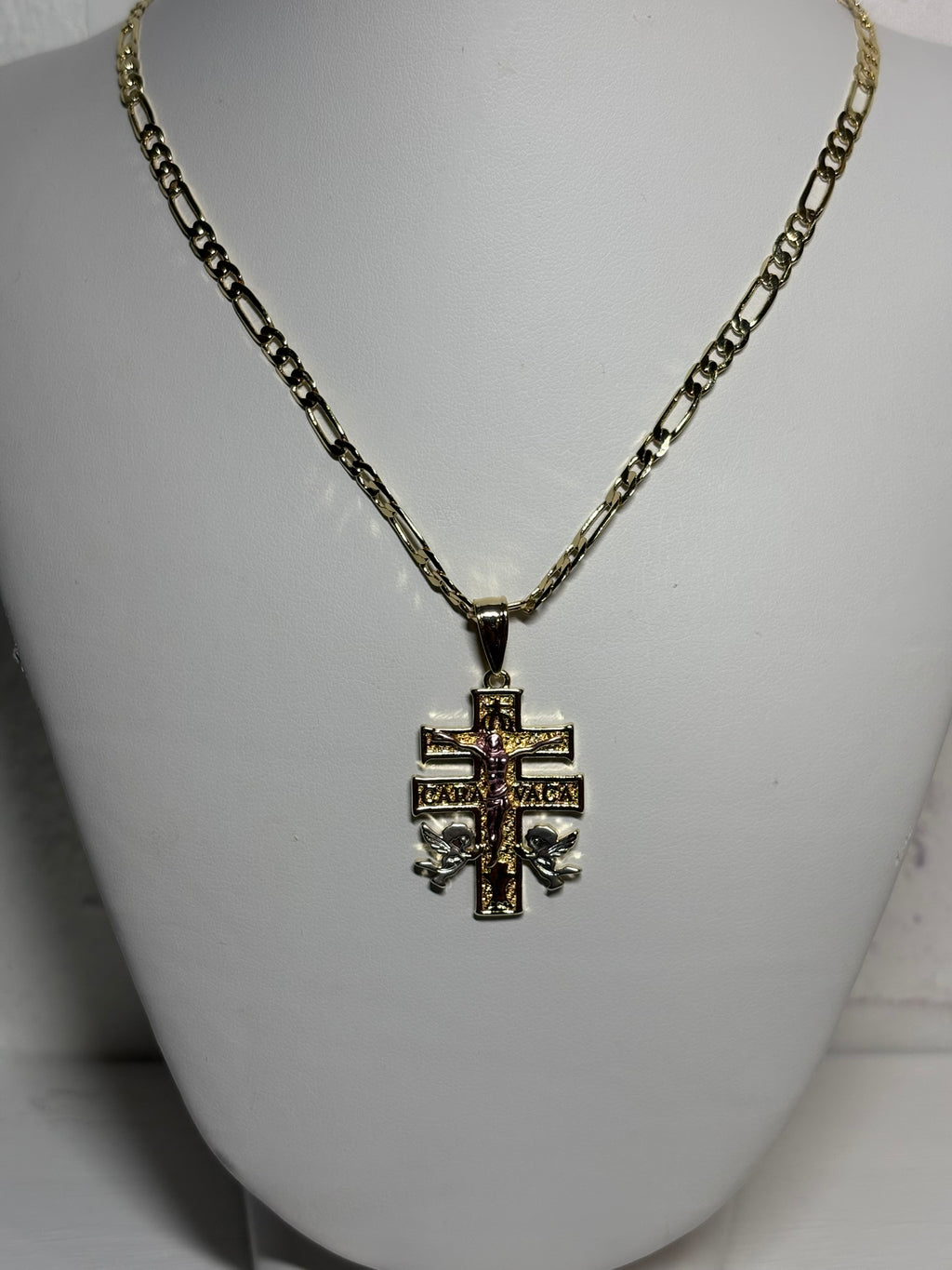 Guardian Angel Crucifix Necklace