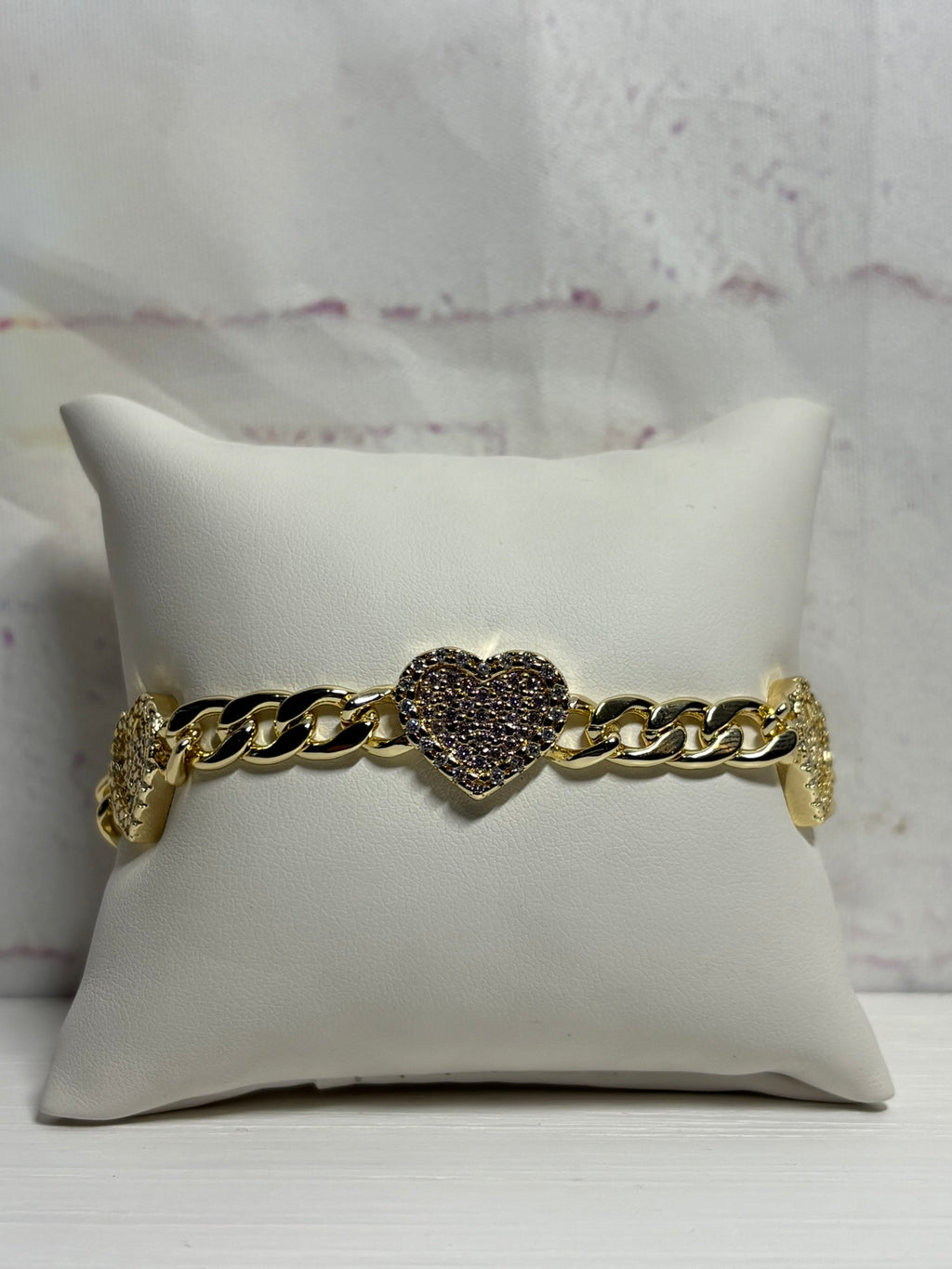 3 Heart Bracelet (pink)