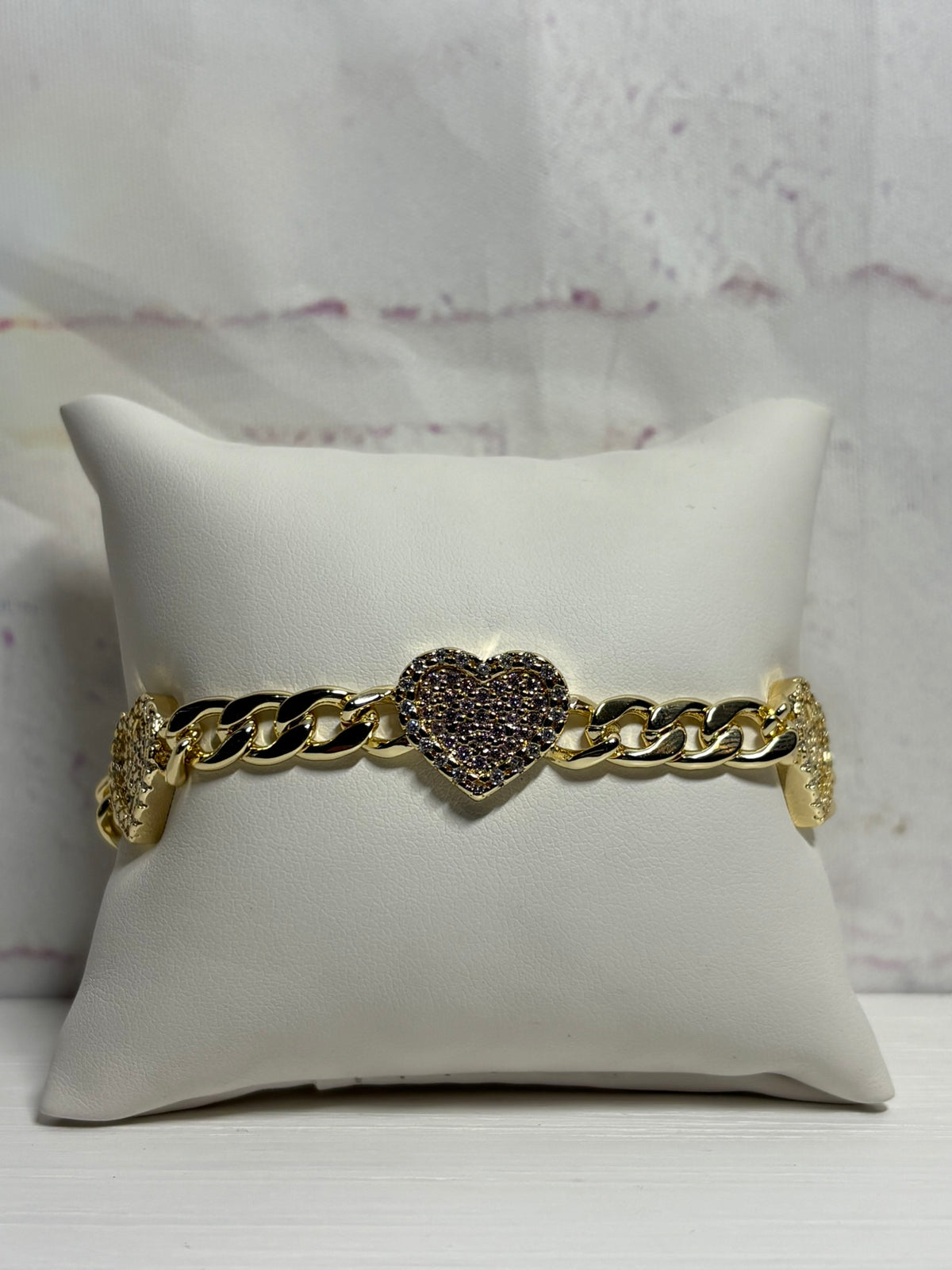 3 Heart Bracelet (pink)