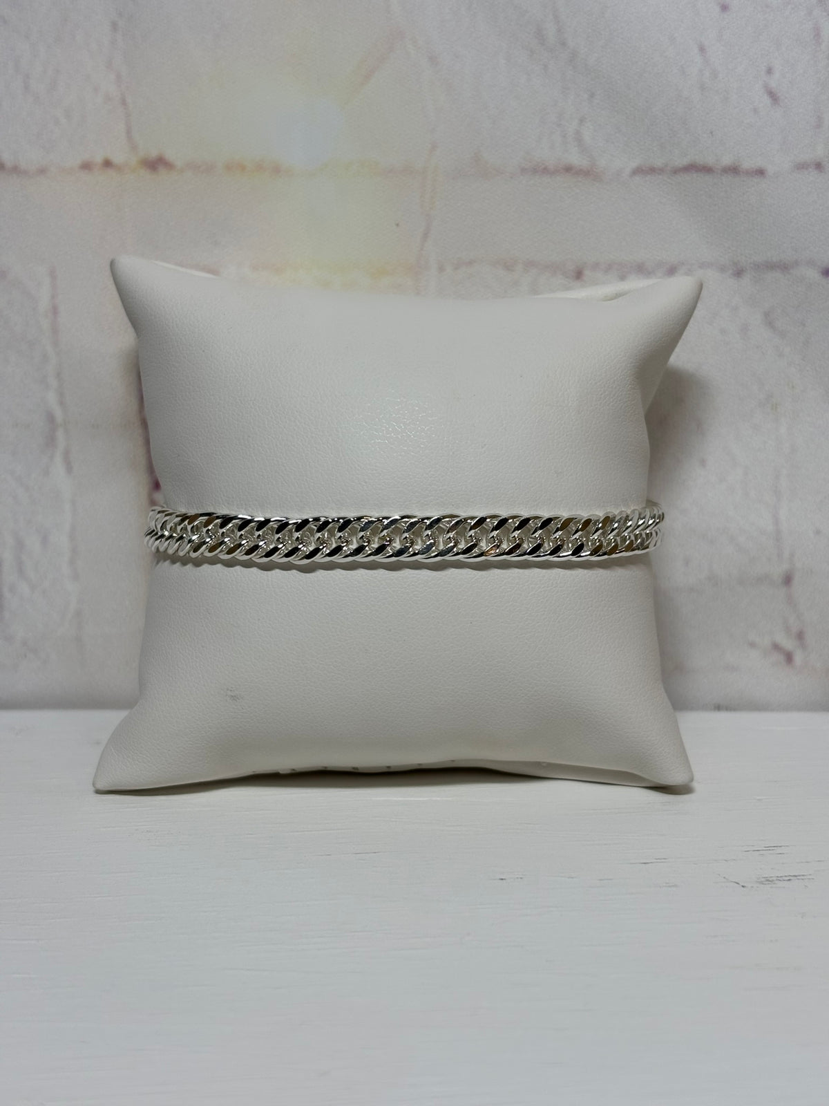 Silver Curb Chain Bracelet