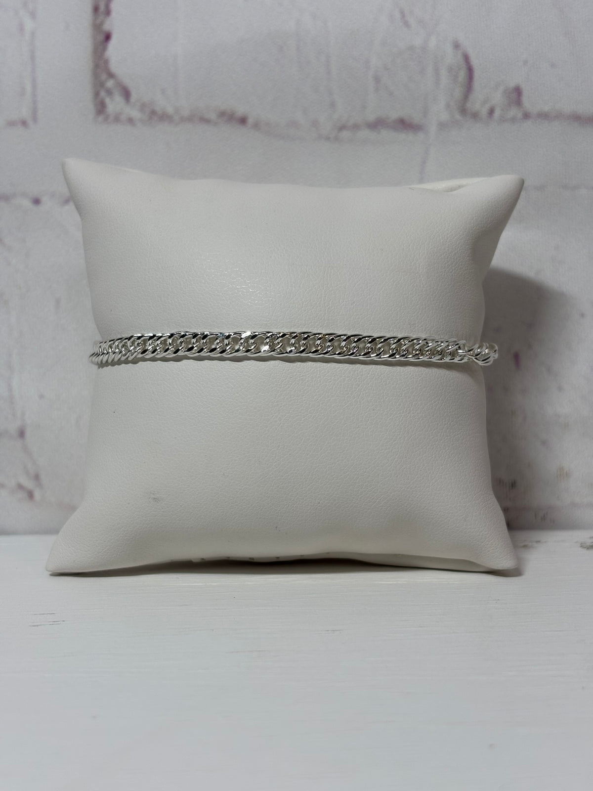 Silver Curb Link Bracelet