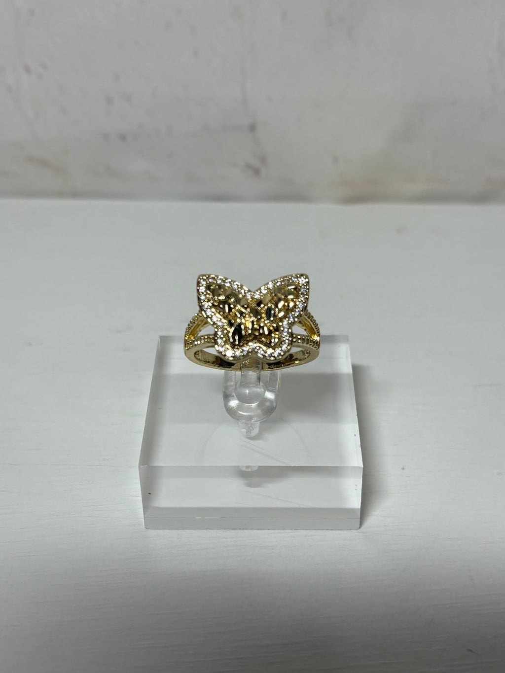 Butterfly Diamond Cut Ring