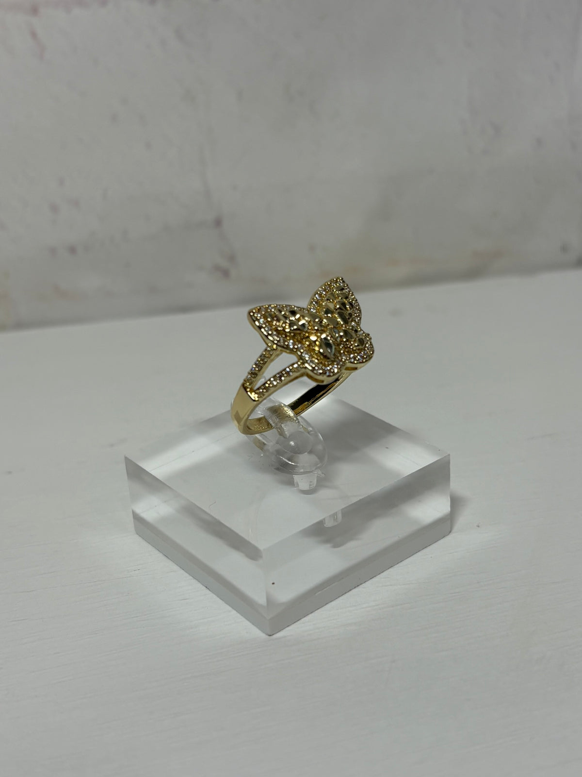 Butterfly Diamond Cut Ring