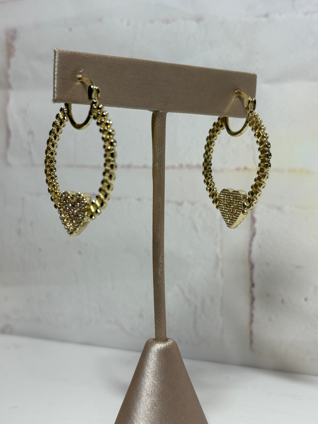 Pink Heart Rolly Hoops