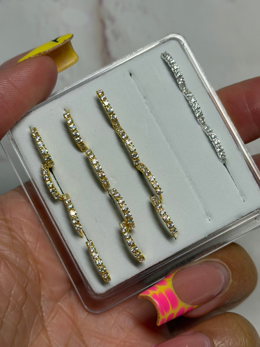Gold Diamond Hoop