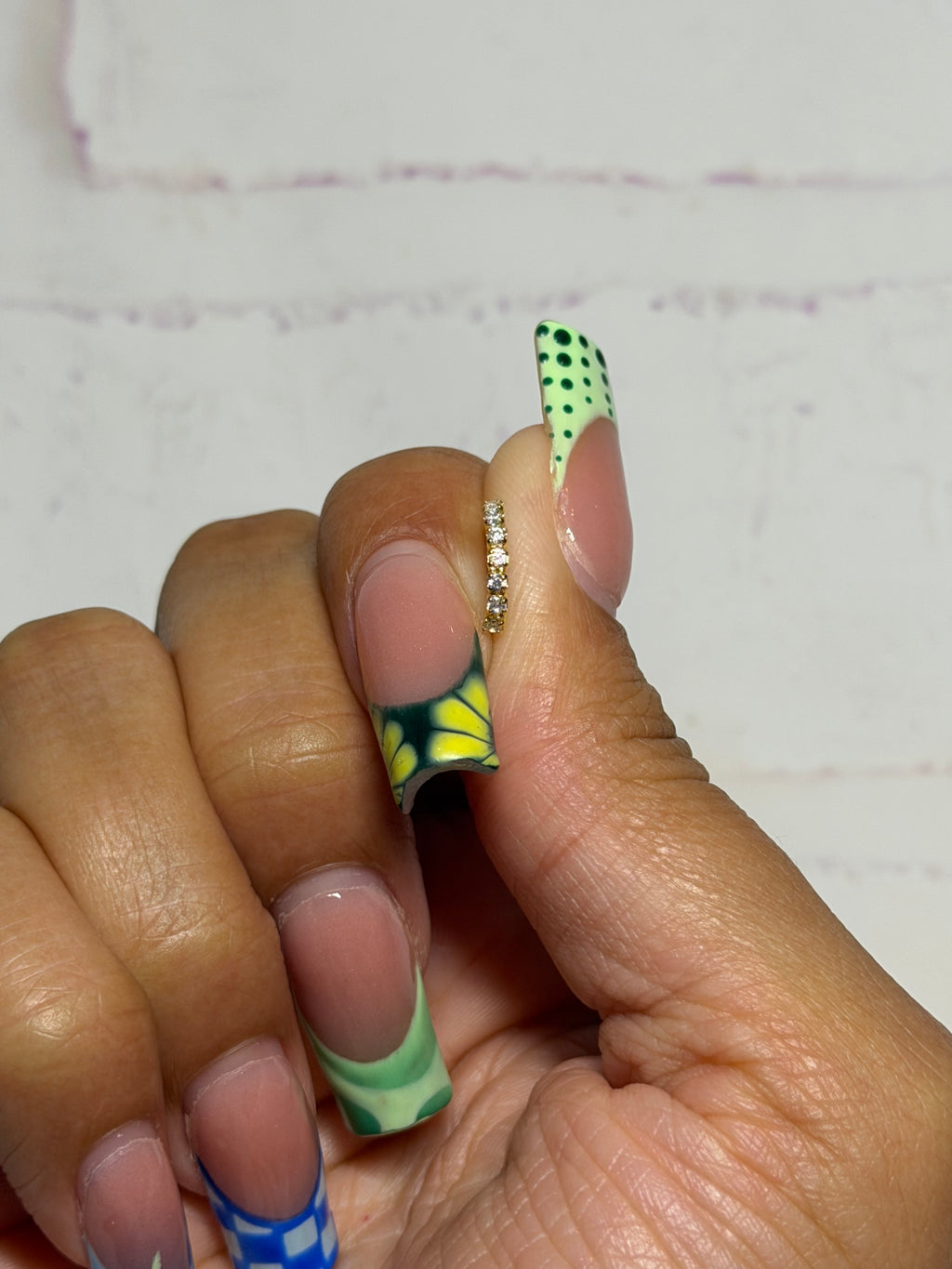 Gold Diamond Hoop