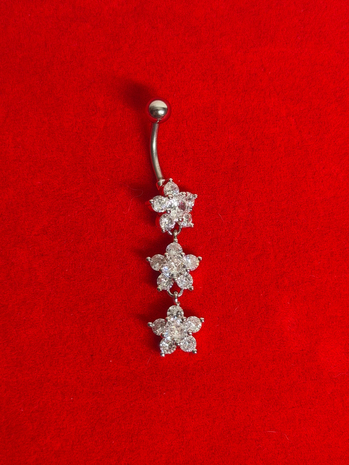 Silver #4 Belly Piercing