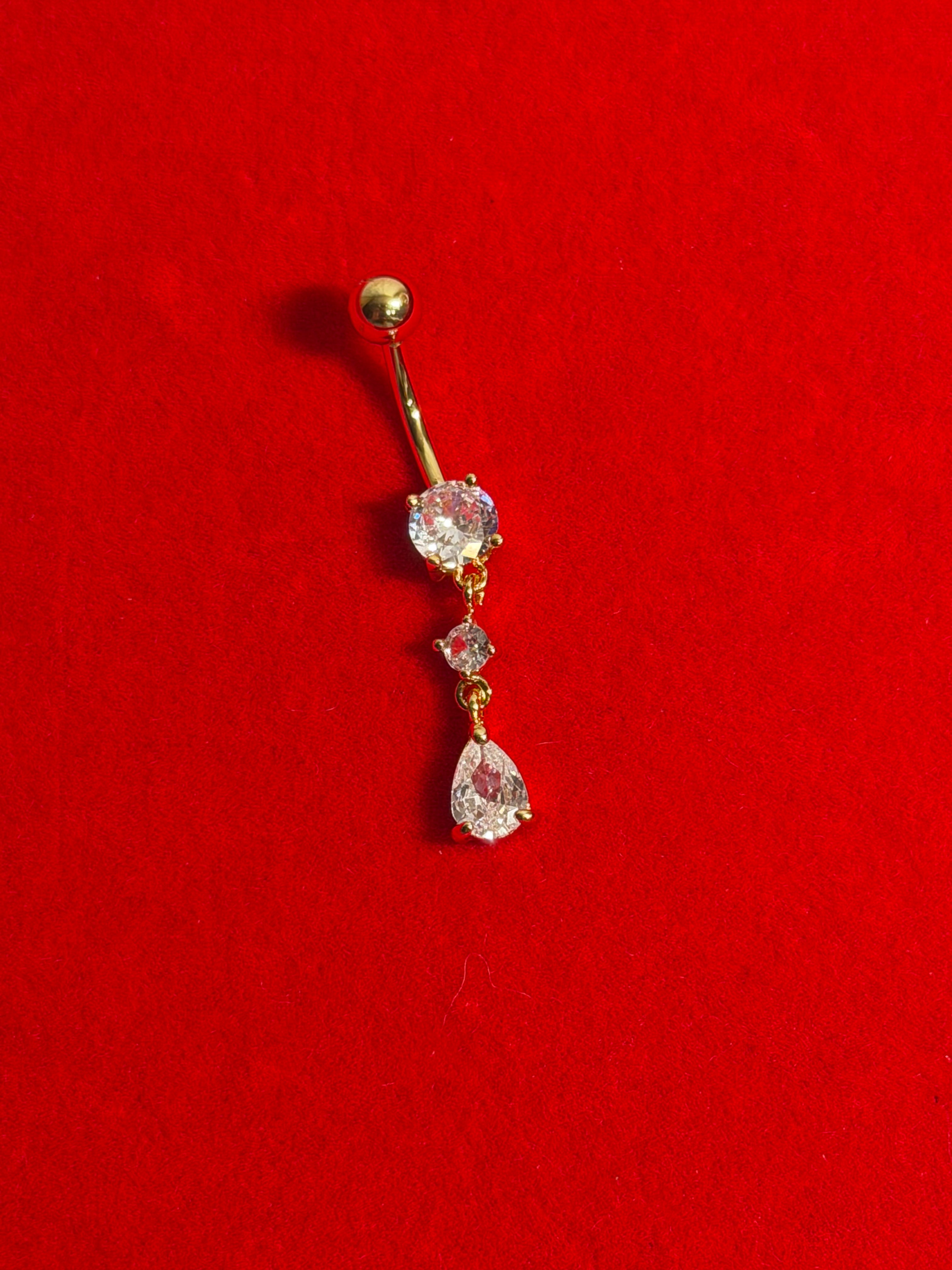 Gold #6 Belly Piercing