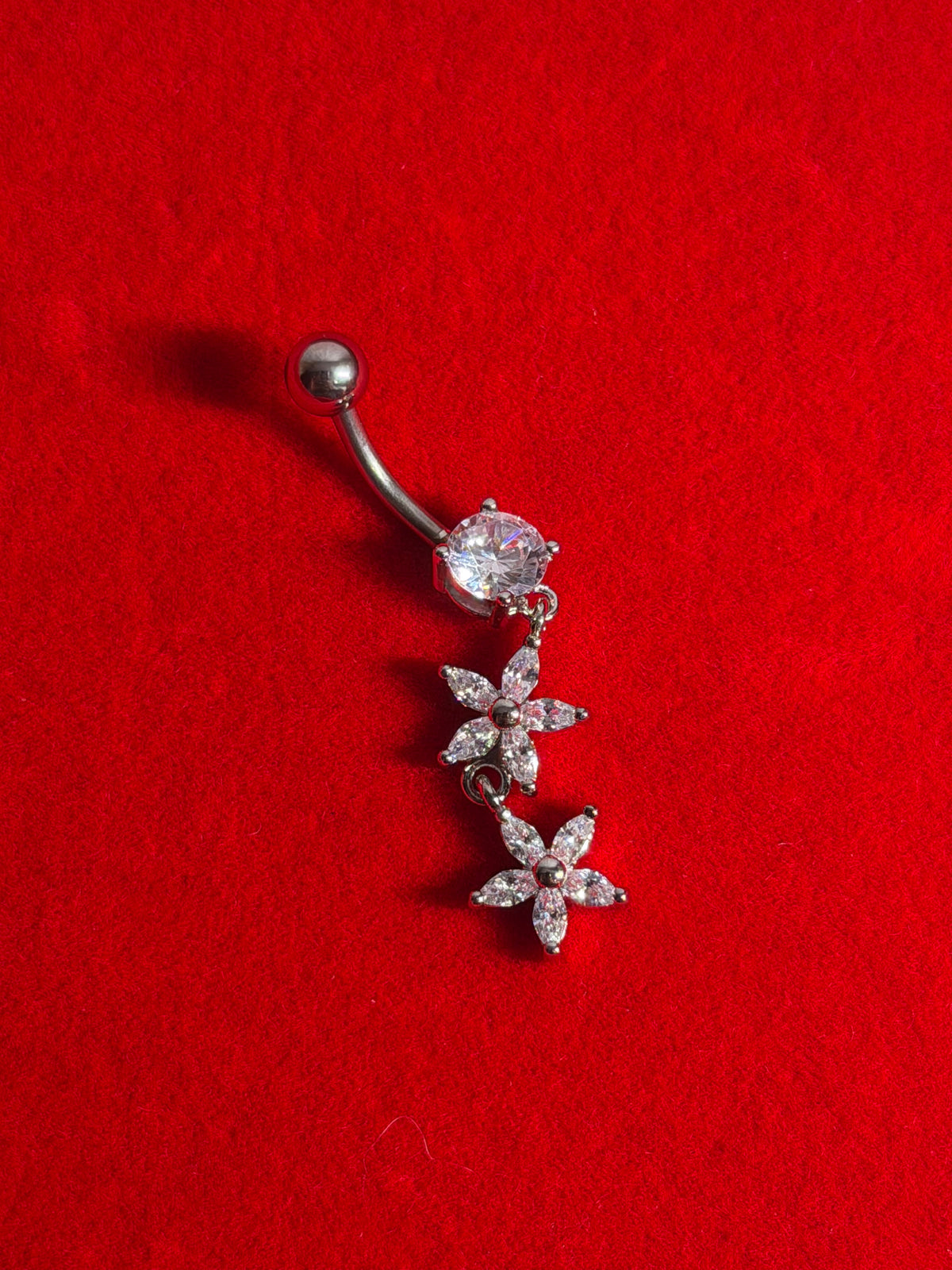 Silver #8 Belly Piercing
