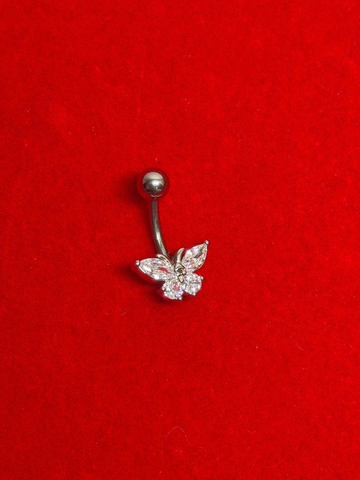 Silver #12 Belly Piercing