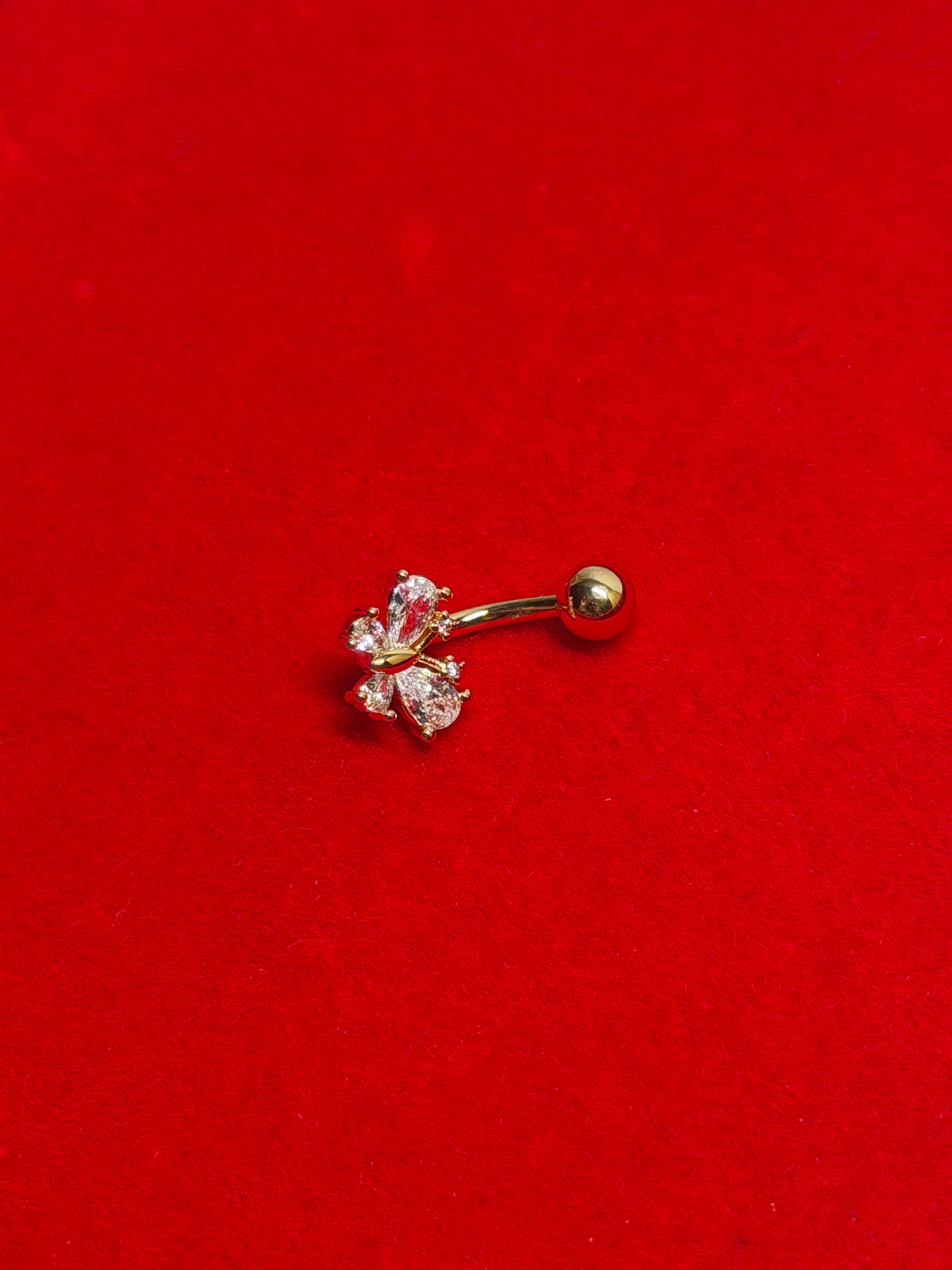 Gold #15 Belly Piercing