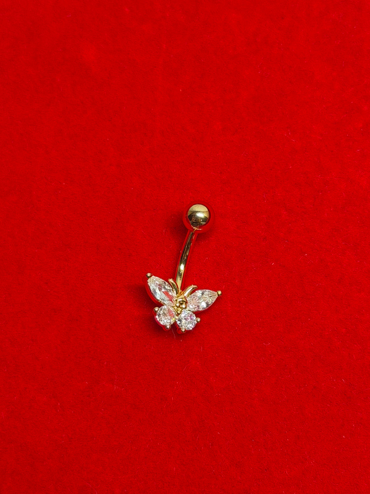 Gold #16 Belly Piercing