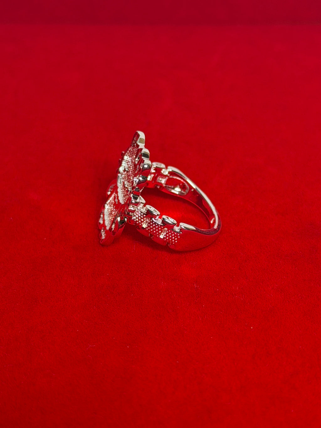 Silver HK rolex full body ring