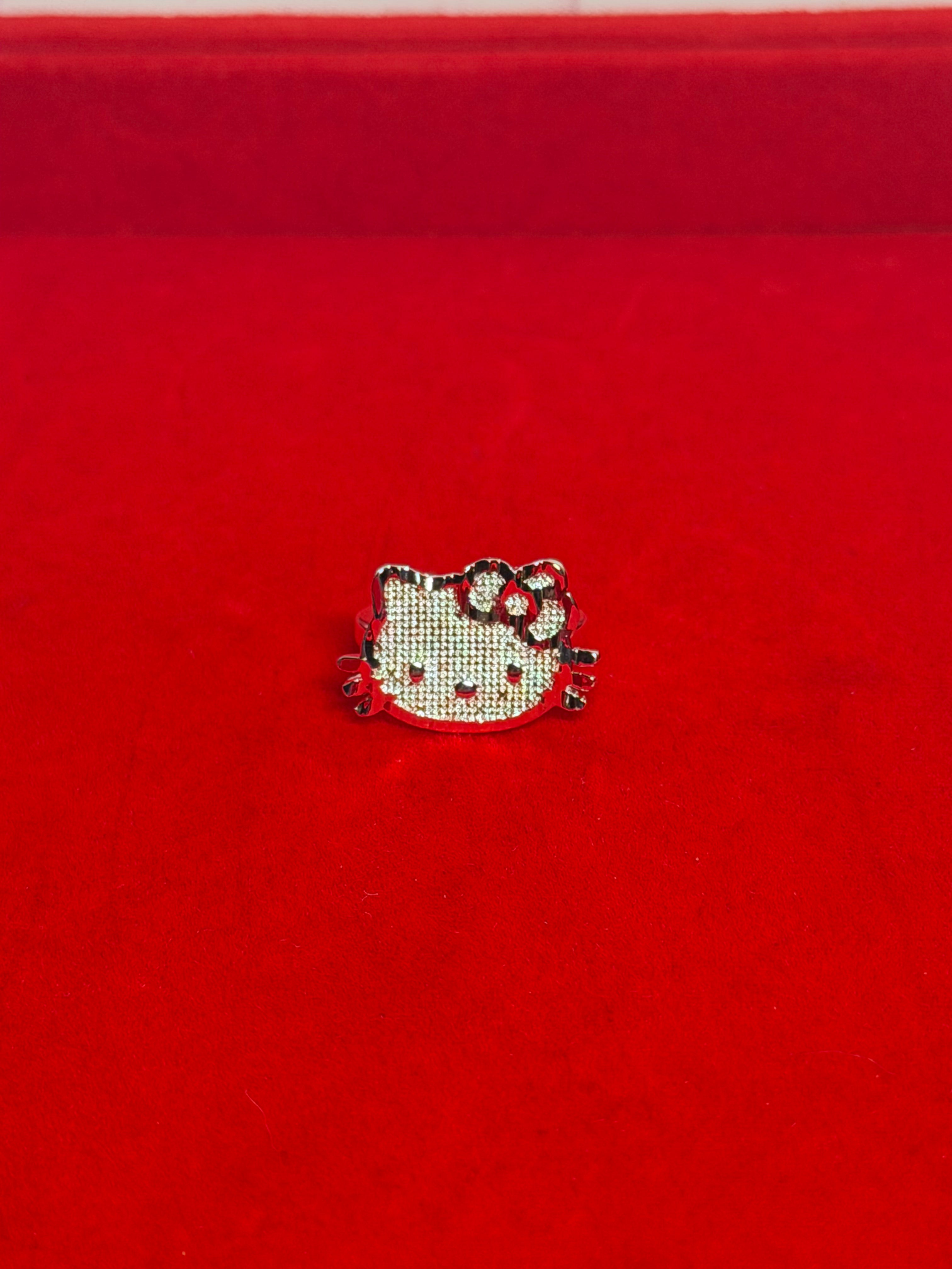 Silver Hk face ring