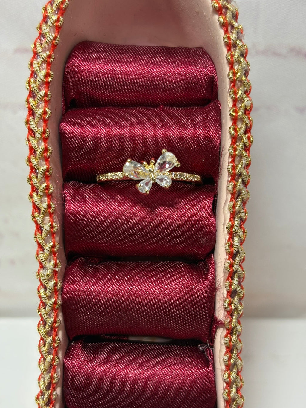 Danity Crystal Butterfly Ring