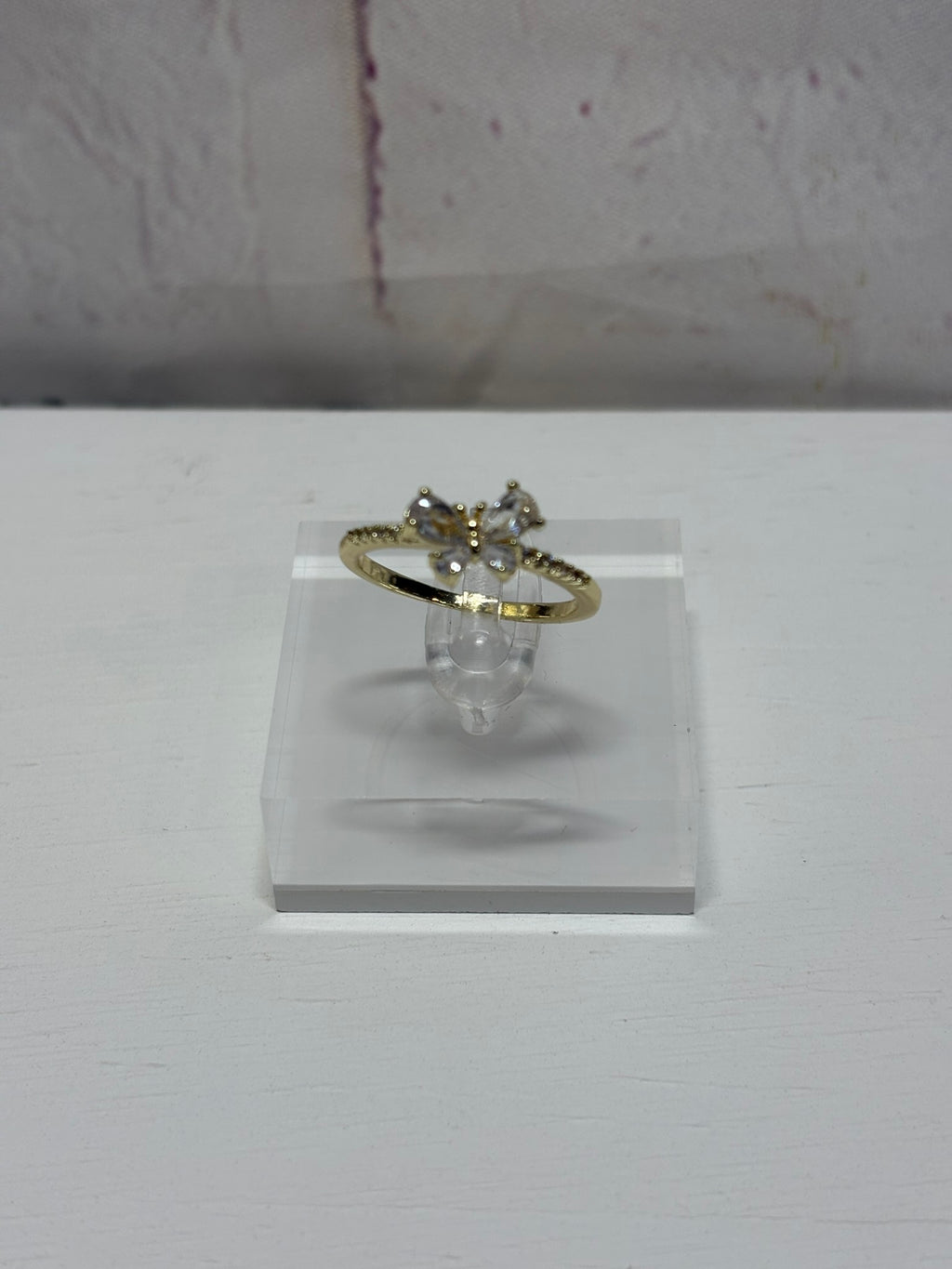 Danity Crystal Butterfly Ring