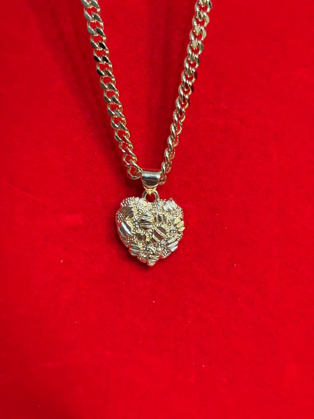 Diamond-Cut Heart Necklace