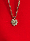 Diamond-Cut Heart Necklace
