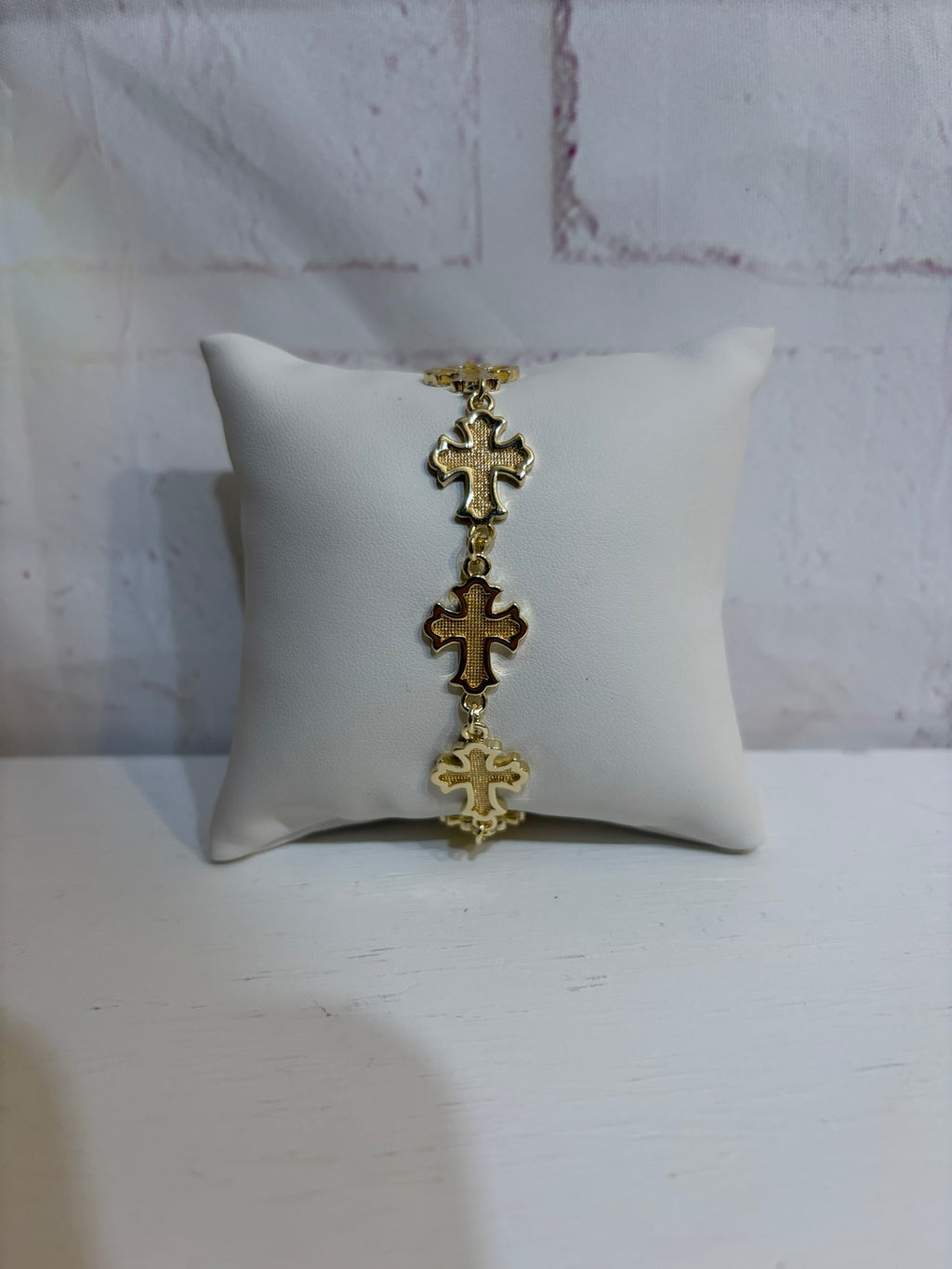 Stack Cross Bracelet