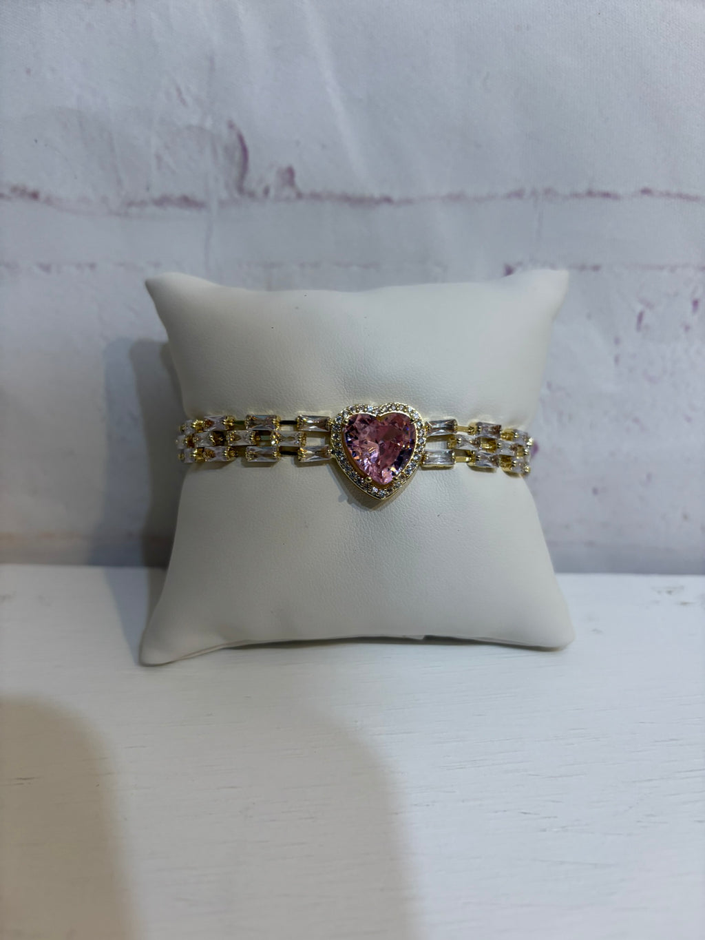 Princess Pink Heart Bracelet