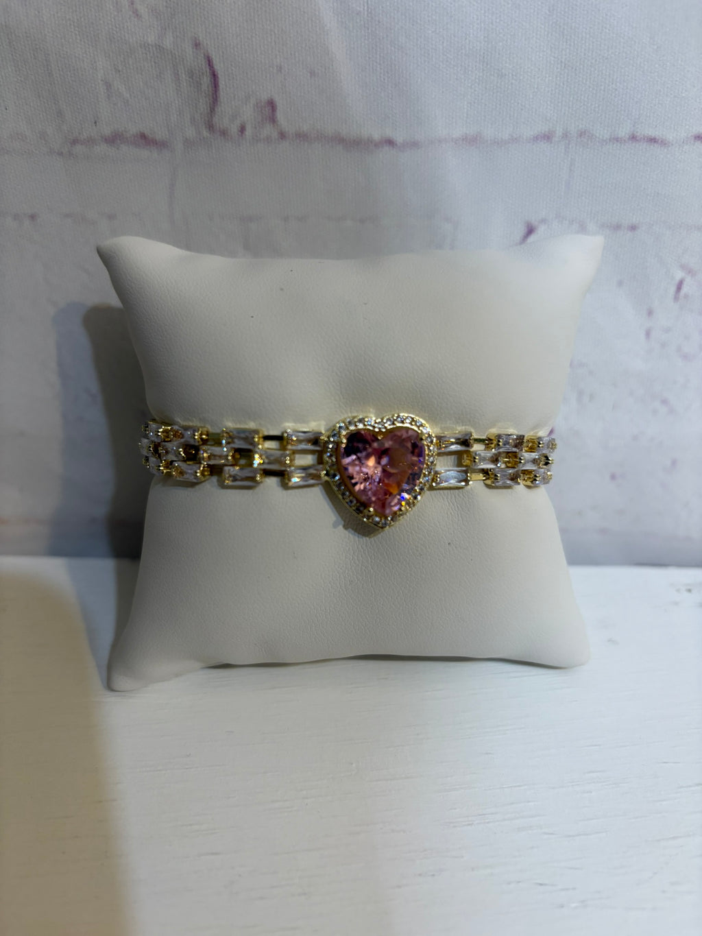Princess Pink Heart Bracelet