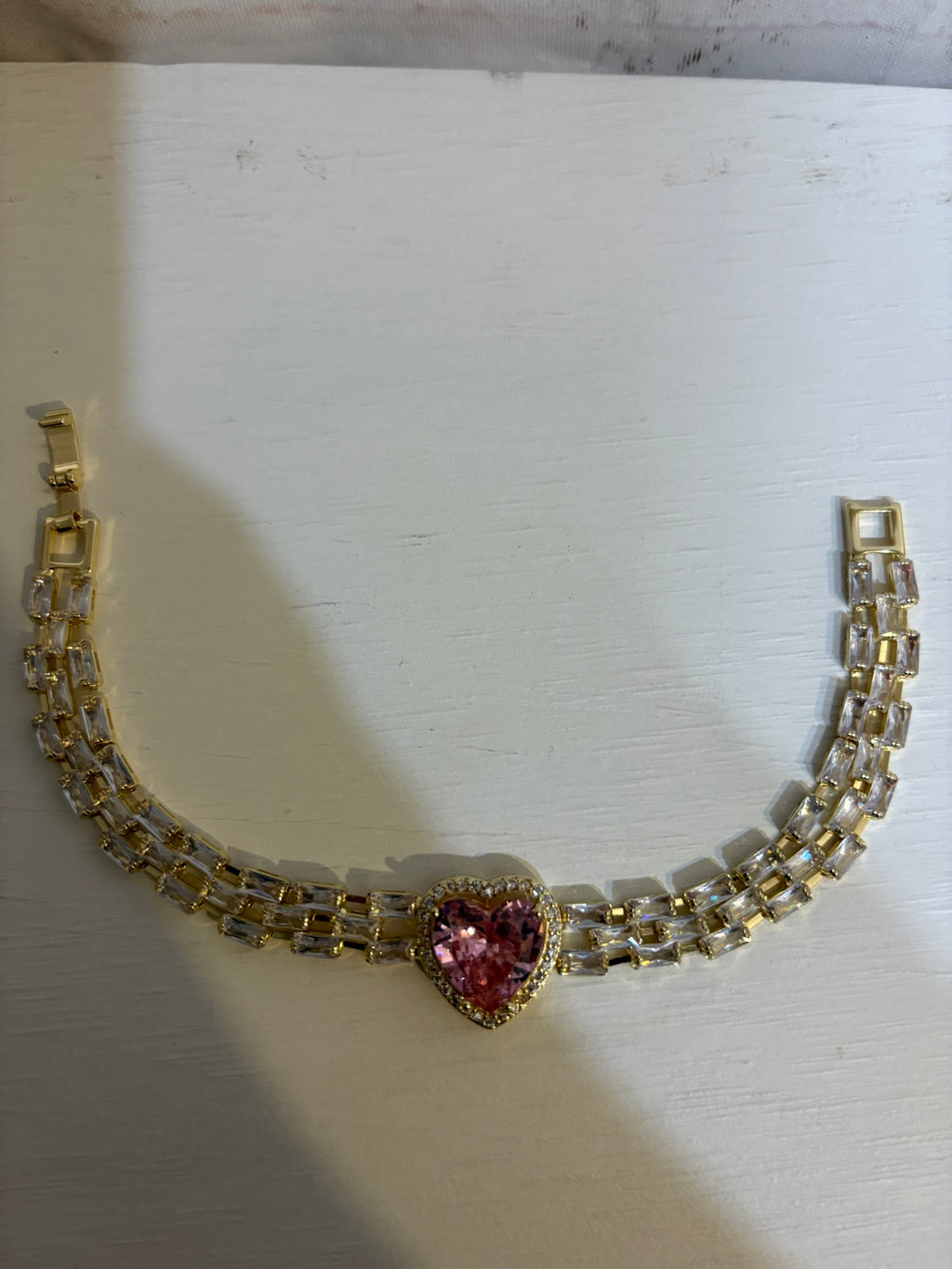 Princess Pink Heart Bracelet