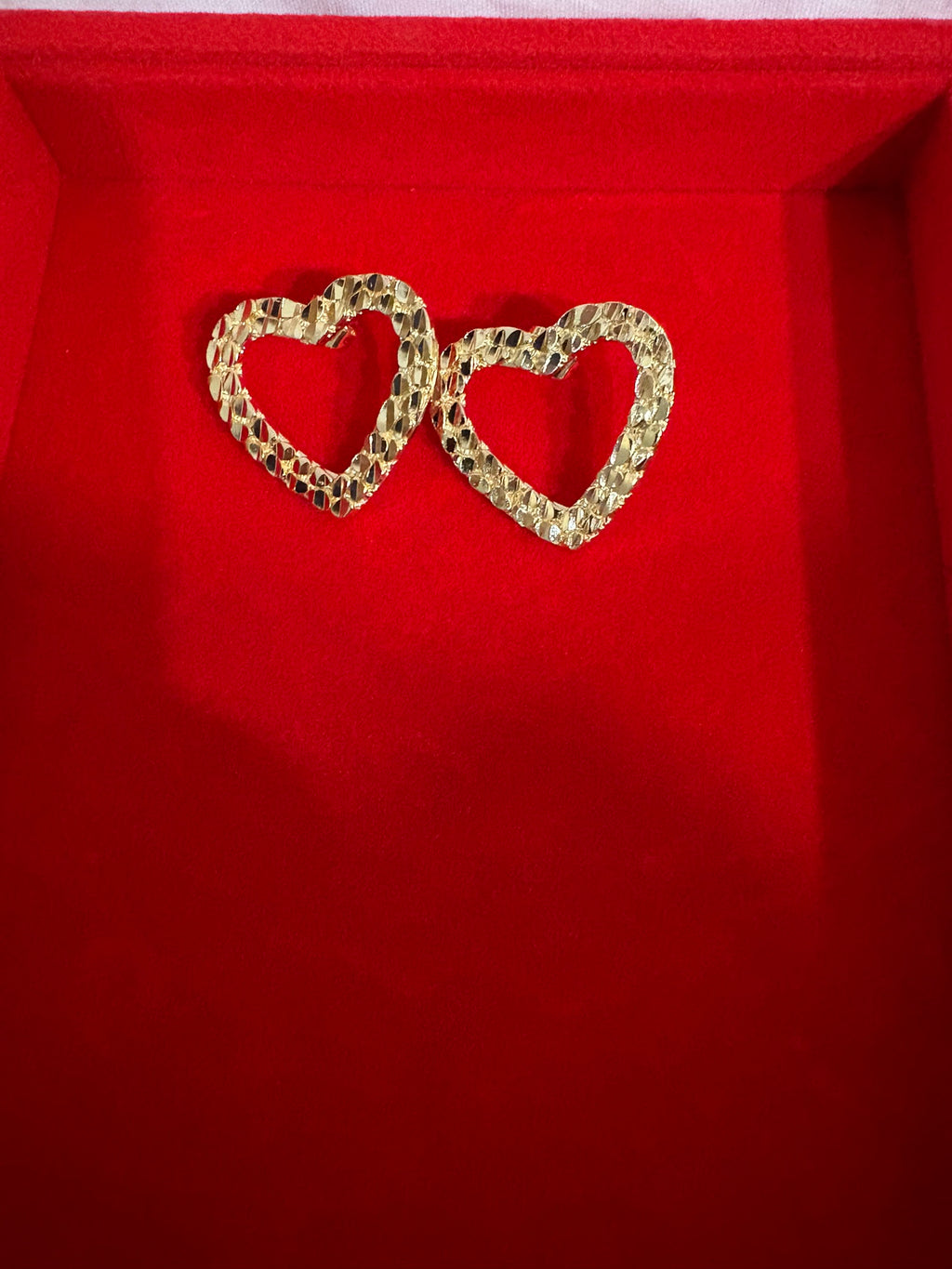 Cut Heart Hoop Earrings (Large)