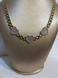 3 Heart Rolly Necklace