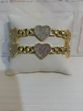 3D Rolly Heart Bracelet