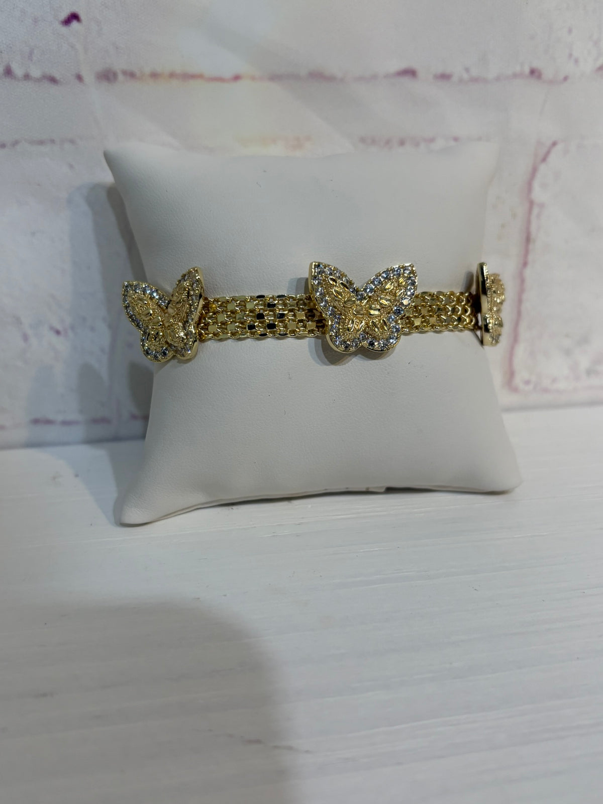 Triple Butterfly Diamond Bracelet