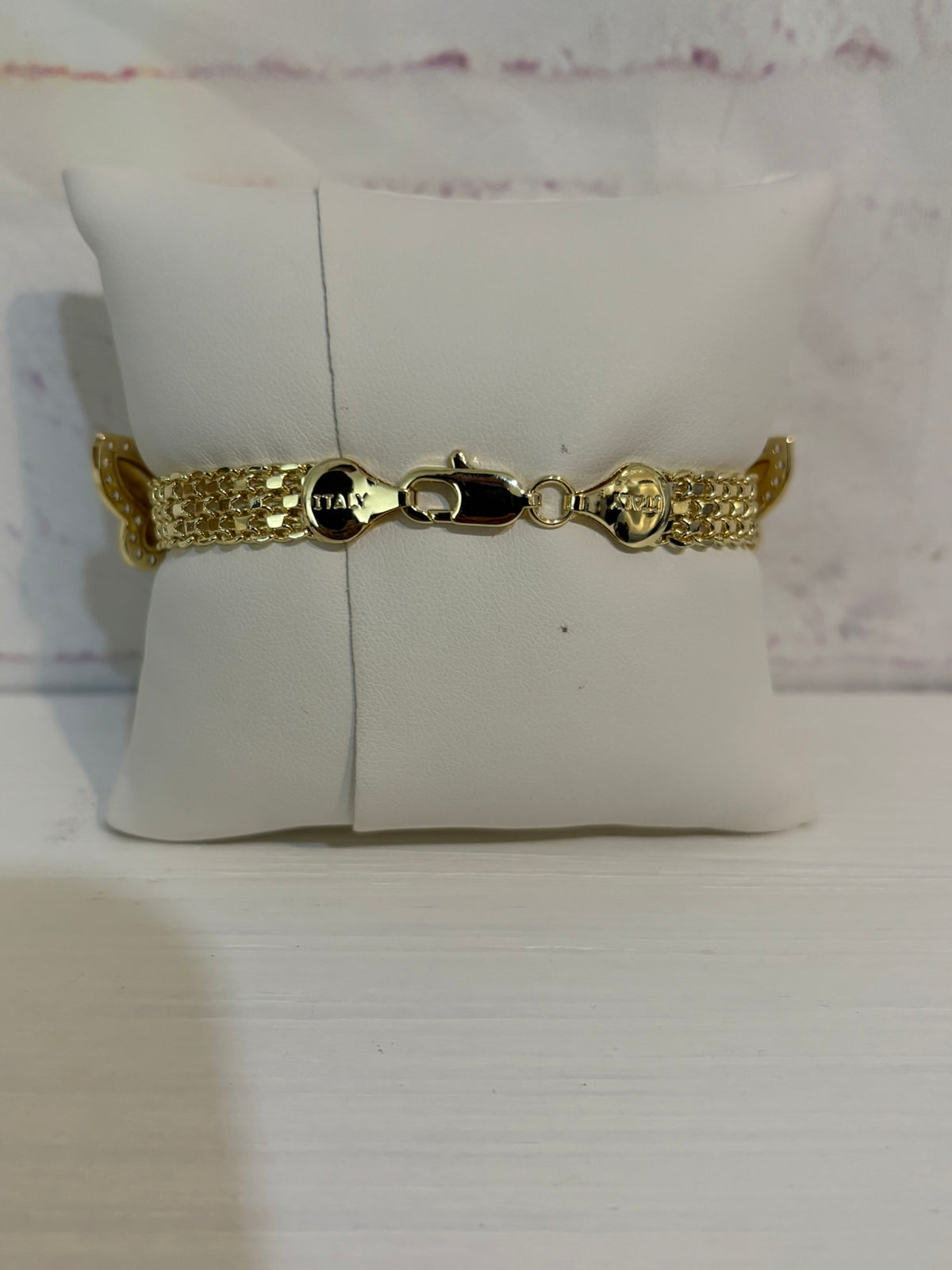 Triple Butterfly Diamond Bracelet