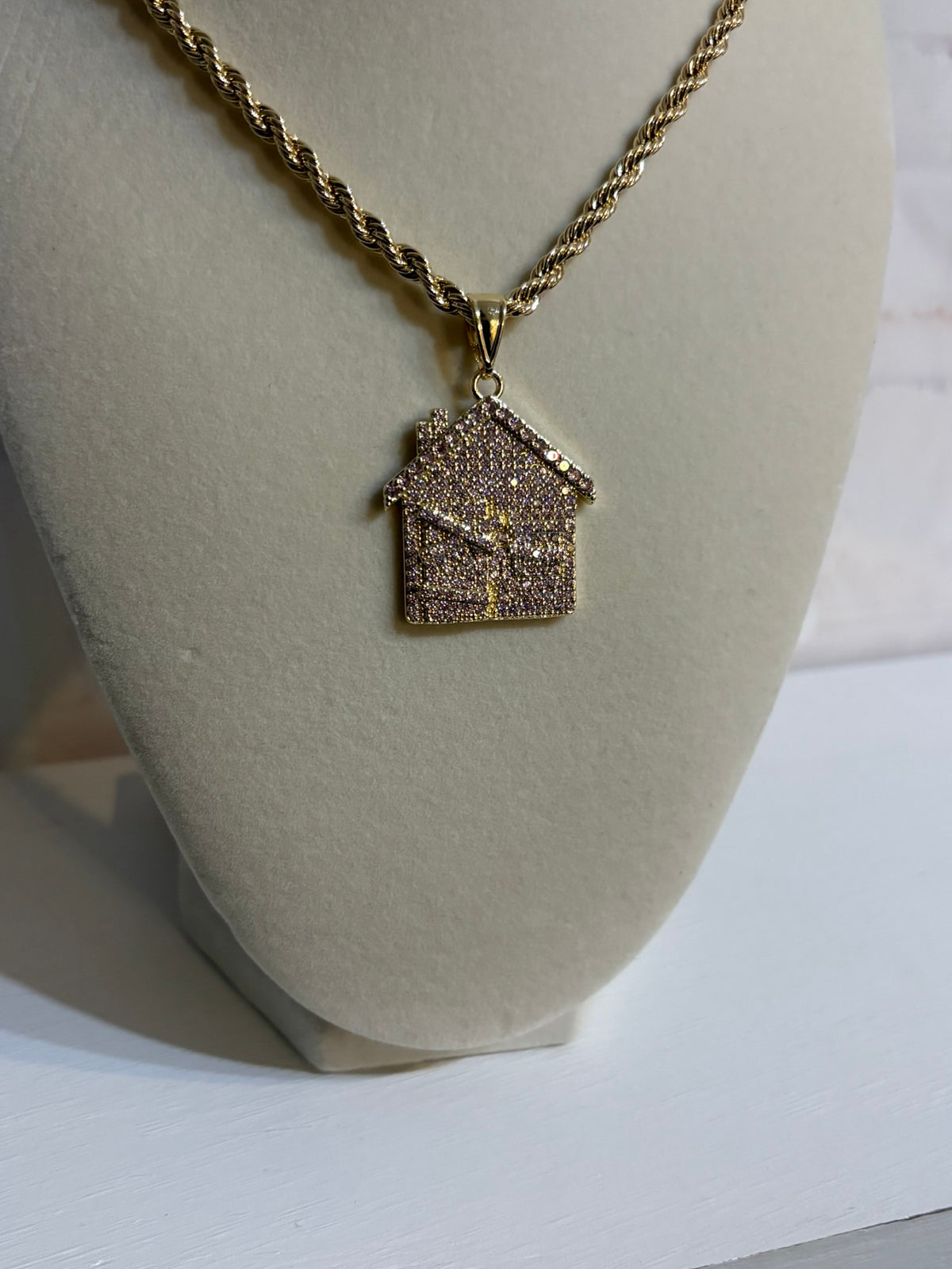 Pink Hustle House Necklace