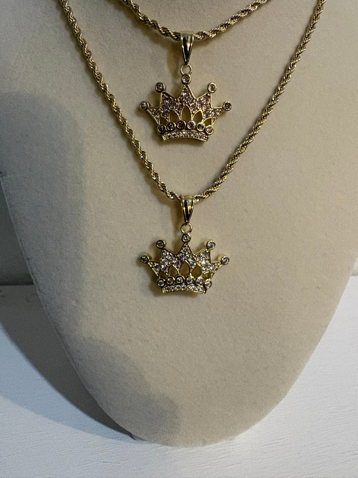 Bling Crown Necklace