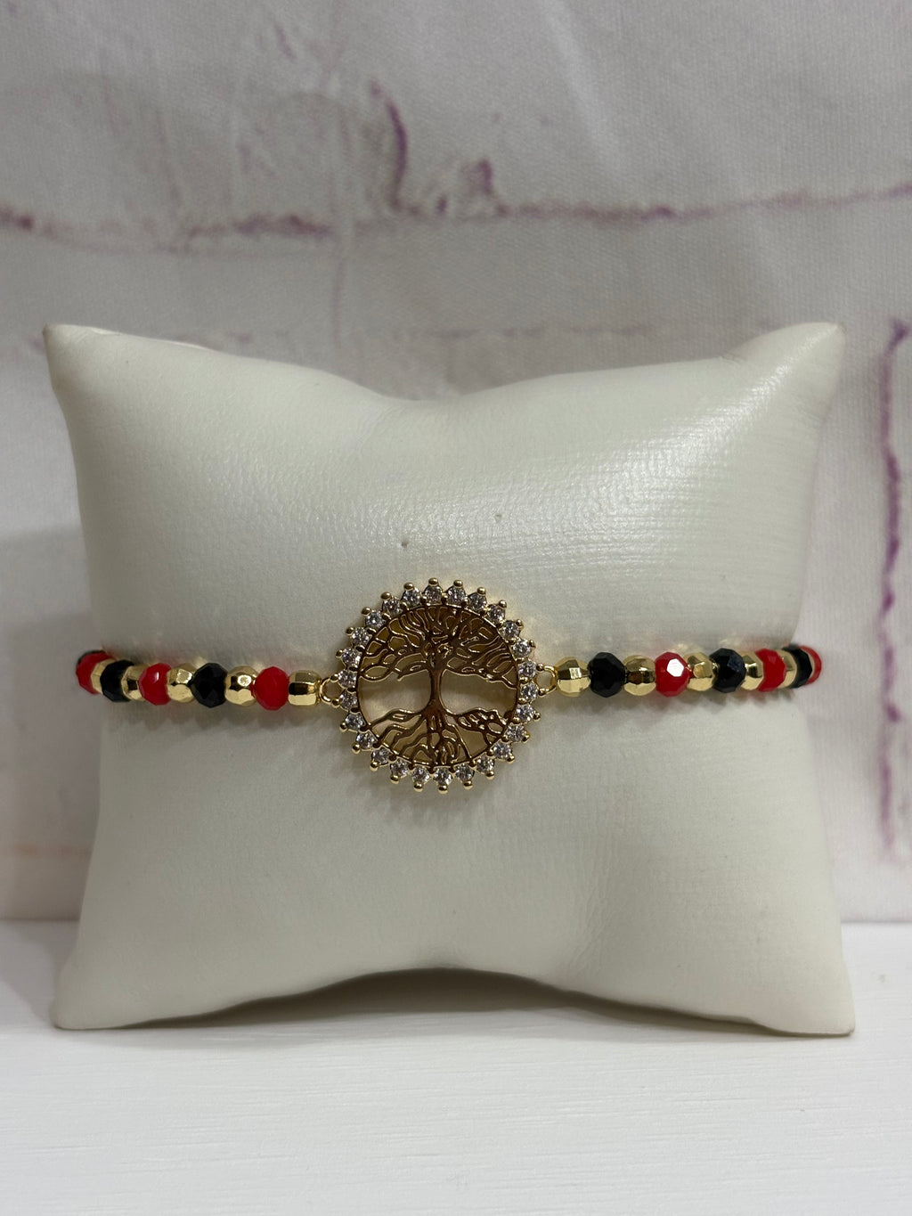Tree of life red bracelet