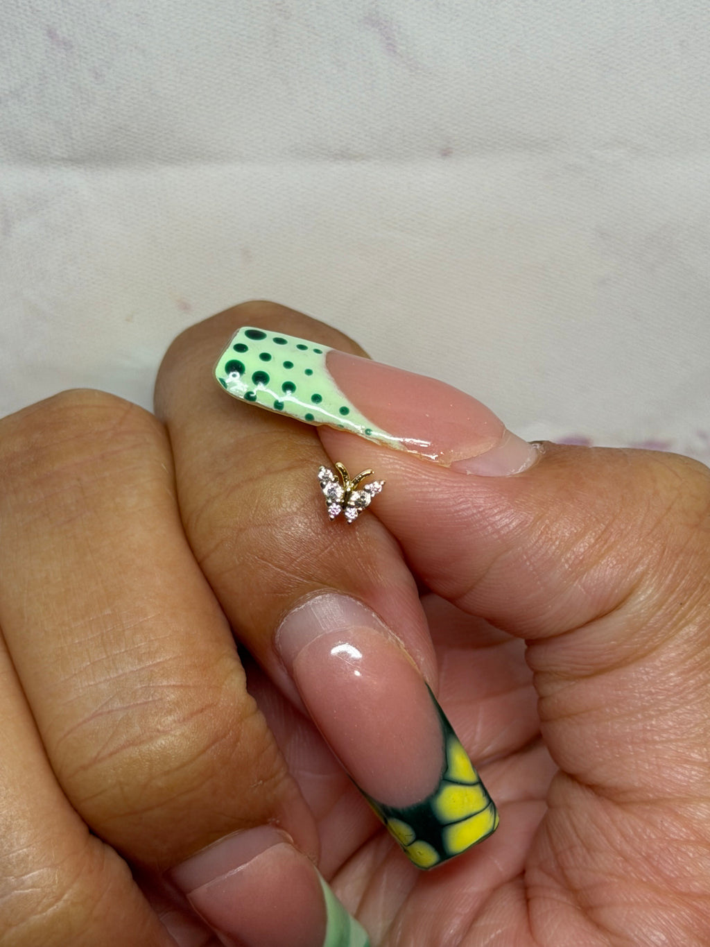 Cutesy Butterfly Nose Piercing