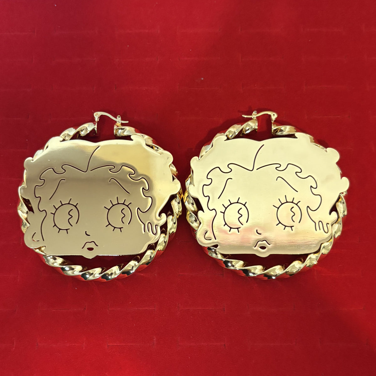 Betty Boop Solid Hoops